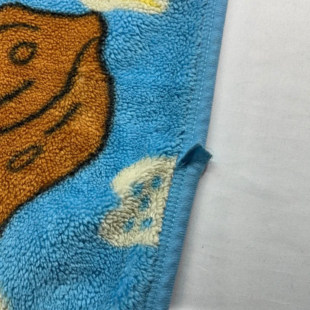 Disney Chip n Dale Blue Fleece Throw Blanket Peanuts Acorns‎ Kids Nursery 39x54